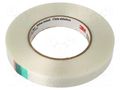 Tape: electrical insulating; W: 19mm; L: 55m; Thk: 0.165mm; acrylic 3M 3M-1339-19-55