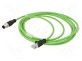 Cable: for sensors/automation; PIN: 4; 3m; plug; 50VDC; 2A; -40÷80°C IPF ELECTRONIC VK308F25