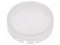 Actuator lens; RONTRON-R-JUWEL; white opal; Ø19.7mm SCHLEGEL T22HRRWS