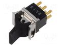 ROCKER; DPDT; Pos: 2; ON-ON; 6A/250VAC; none; 15.9x13mm TE Connectivity 3-6437630-7