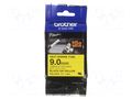 Heat shrink sleeve; 9mm; 1.5m; yellow; Character colour: black BROTHER BR-HSE621E