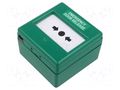 Safety switch: evacuation switch; CXM; SPDT; IP24; ABS; green; 3A EATON ELECTRIC CXM/CO/P/G/BB-G