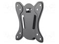 LCD/LED holder; black; slim,permanent; 25kg; 75x75mm,100x100mm Goobay GOOBAY-58523