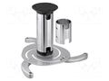 Ceiling mount; silver; adjustable; 10kg; Hmin: 130mm; Hmax: 200mm Goobay GOOBAY-51905