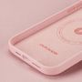 Dux Ducis Grit Leather Case for iPhone 14 Plus Elegant Faux Leather Cover (MagSafe Compatible) Pink, Dux Ducis 6934913036969