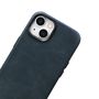 iCarer Oil Wax Premium Leather Case iPhone 14 Magnetic Leather Case with MagSafe Dark Blue (WMI14220701-BU), iCarer 6975092685005 6975092685005