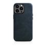 iCarer Oil Wax Premium Leather Case iPhone 14 Pro Max Magnetic Leather Case with MagSafe Dark Blue (WMI14220704-BU), iCarer 6975092685159