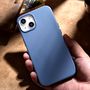 iCarer Litchi Premium Leather Case iPhone 14 Plus Magnetic Leather Case with MagSafe Light Blue (WMI14220711-LB), iCarer 6975092685531 6975092685531