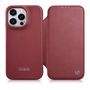 iCarer CE Premium Leather Folio Case iPhone 14 Pro Max Magnetic Flip Cover MagSafe Red (WMI14220716-RD), iCarer 6975092685814