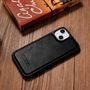iCarer Leather Oil Wax case covered with natural leather for iPhone 14 Plus black (WMI14220719-BK), iCarer 6975092685937 6975092685937