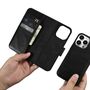 iCarer Oil Wax Wallet Case 2in1 Cover iPhone 14 Pro Leather Flip Cover Anti-RFID black (WMI14220722-BK), iCarer 6975092686057 6975092686057