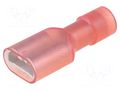 Terminal: flat; 6.3mm; 0.8mm; female; 0.75÷1.25mm2; crimped NICHIFU TMDN630809-FA