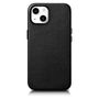 iCarer Case Leather cover for iPhone 14 Plus genuine leather case black (compatible with MagSafe), iCarer 6975092685296