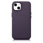 iCarer Case Leather Cover Case for iPhone 14 Plus Dark Purple (MagSafe Compatible), iCarer 6975092685326