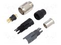 Connector: M9; plug; male; Plating: gold-plated; 125V; 3A; IP40; 711 BINDER 99-0095-100-05