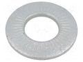 Washer; internally serrated; M10; D=22mm; h=2.75mm; spring steel BOSSARD B10/BN84530