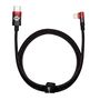 Baseus CAVP000220 angled Lightning - USB-C PD cable 20W 480Mb/s 1m - red, Baseus 6932172612344