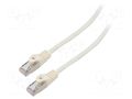 Patch cord; RJ45 plug,both sides; F/UTP; 6; stranded; CCA; PVC LANBERG PCF6-10CC-0500-W