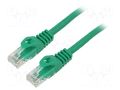 Patch cord; RJ45 plug,both sides; U/UTP; 5e; stranded; CCA; 10m LANBERG PCU5-10CC-1000-G