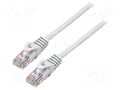 Patch cord; RJ45 plug,both sides; U/UTP; 5e; stranded; CCA; 10m LANBERG PCU5-10CC-1000-S