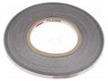 Tape: electrically conductive; W: 6mm; L: 50m; Thk: 0.11mm; grey 3M 3M-CN3190-6-50