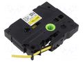Heat shrink sleeve; 5.2mm; 1.5m; yellow; Character colour: black BROTHER BR-HSE611E