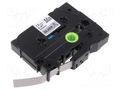 Tape; 12mm; 8m; silver; Character colour: black; laminated BROTHER BR-TZER931