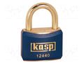 Padlock; shackle; brass; Protection: low (level 4); A: 40mm; B: 21mm KASP KA-K12440BLUA1