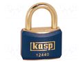 Padlock; shackle; brass; Protection: low (level 4); A: 40mm; B: 21mm KASP KA-K12440BLUA1