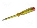 Screwdriver: voltage tester; slot; 65mm; 120÷250VAC C.K CK-440005