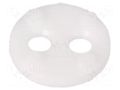 Spacer sleeve; LED; Øout: 6.4mm; ØLED: 3mm,5mm; L: 1.5mm; white BIVAR 450-060