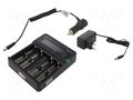 Charger: for rechargeable batteries; Li-Ion; 3.6/3.7V; 1A EFEST L3EFT-LUCV4
