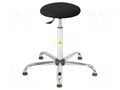 Stool; ESD; Seat dim: Ø370mm; 585÷835mm; Rsurf: 0.1÷1MΩ RT WORK ESD-STOOL09