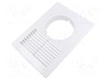 Ventilation grille; ABS; white; 250x180x29mm; Ø100mm; 20pcs. DOSPEL S.A. 007-0159