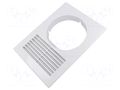 Ventilation grille; ABS; white; 250x180x30mm; Ø125mm; 20pcs. DOSPEL S.A. 007-0663