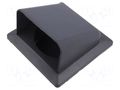 Ventilation grille; ABS; graphite; 140x140x116mm; Ø100mm; 10pcs. DOSPEL S.A. 007-4358
