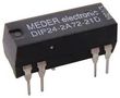 RELAY, REED, DPST-NO, 200V, 0.5A, THT DIP24-2A72-21D