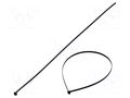 Cable tie; with a metal clasp; L: 771mm; W: 7mm; black; polyamide ABB TY29MX
