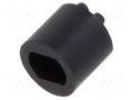 Spacer sleeve; LED; Øout: 5.1mm; ØLED: 3mm; L: 5.1mm; black; UL94V-0 BIVAR LTM-200