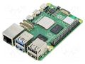 Single-board computer; Raspberry Pi 5; 2.4GHz; uP: BCM2712; 5VDC RASPBERRY PI SC1111