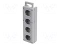 Enclosure: junction box; wall mount,for wall mounting; grey SCAME SCAME-632.3501-000