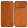 Nillkin Qin Leather Pro Case iPhone 14 Camera Cover Holster Cover Flip Case Brown, Nillkin 6902048248908 6902048248908