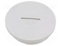 Stopper; M40; 1.5; IP54; polyamide; light grey; 8mm FIBOX GSPM40-SLOT