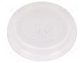 Cover; IP68; transparent; Ø27x6.1mm; GQ22H,LAS1GQ22H,ONPOW6122H ONPOW M12-22H
