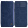 Nillkin Qin Leather Pro Case iPhone 14 Plus Camera Cover Holster Cover Flip Case Blue, Nillkin 6902048249004