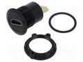 Adapter; for panel mounting,rear side nut; Thread: M22; 1÷10mm ONPOW HDMI-01-BK