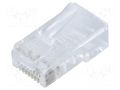 Connector: RJ45; plug; PIN: 8; Cat: 5e; 8p8c; for cable; IDC QOLTEC 54551