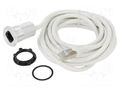 Adapter; for panel mounting,rear side nut; Thread: M22; 1÷10mm ONPOW RJ45-01-3M