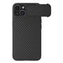 Nillkin Synthetic Fiber S Case iPhone 14 case with camera cover, black, Nillkin 6902048249776 6902048249776