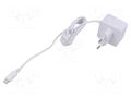 Accessories: power supply; white; 100÷240VAC; 3A; Out: USB C; 15W RASPBERRY PI SC1411